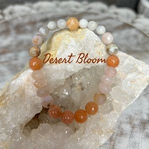 Gemstone beaded bracelet